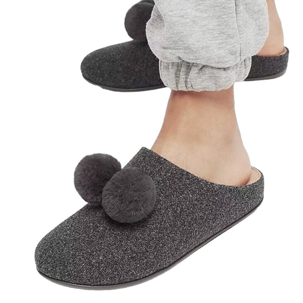 FitFlop Women's Chrissie Pom Pom Slippers